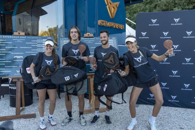 CUPRA Born e-boost e padel winners