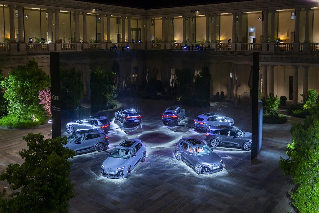 Audi Q6 etron house of progress show