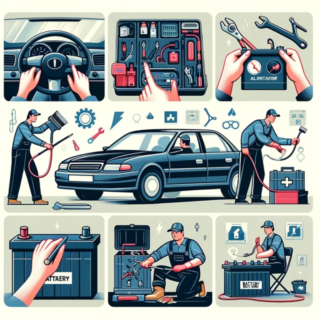 batteria auto che si scarica