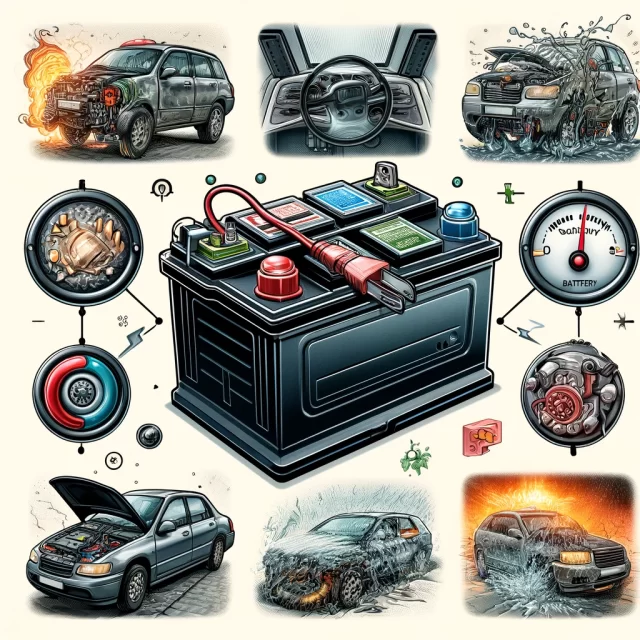 batteria auto che si scarica