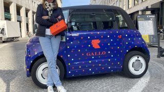 Fiat Topolino GALLO donna laterale