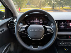Skoda Fabia Green Flow dettaglio volante